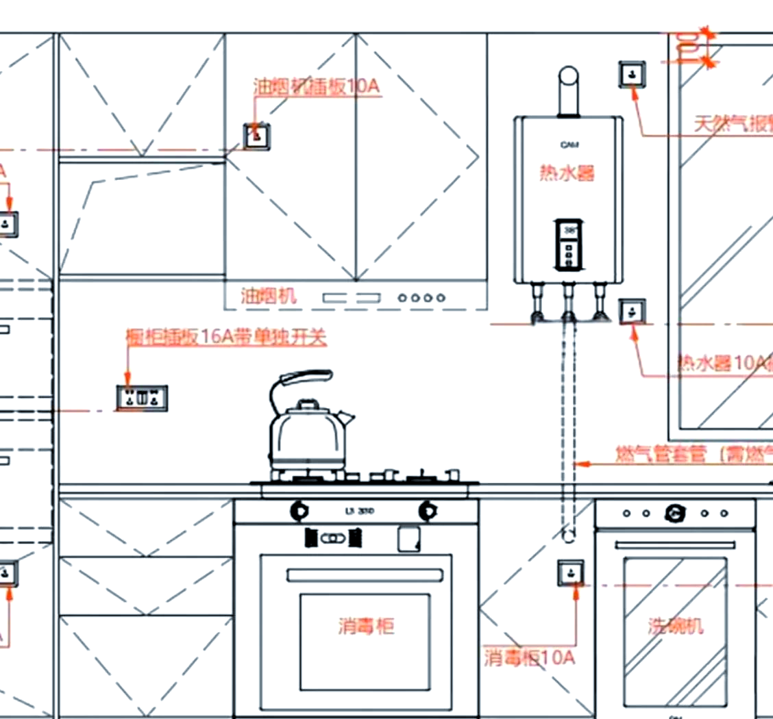 卫生间风暖安装示意图图片