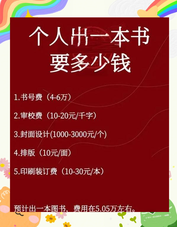 出版一本书需要多少钱?详细费用清单来了!