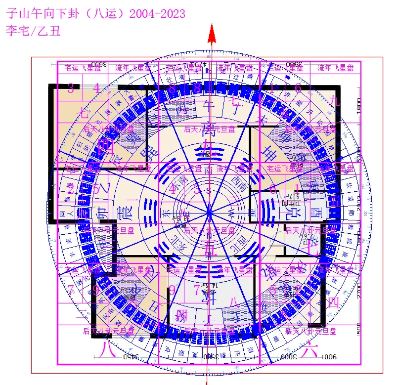 子山午向阳宅最旺布局图片