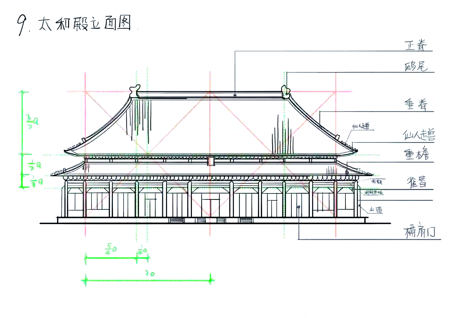 太和殿内部图片简笔画图片