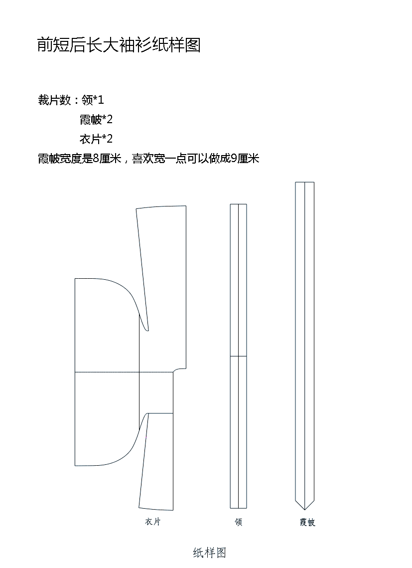 纸样打版步骤图解图片