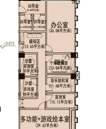 心理咨询室设计平面图图片