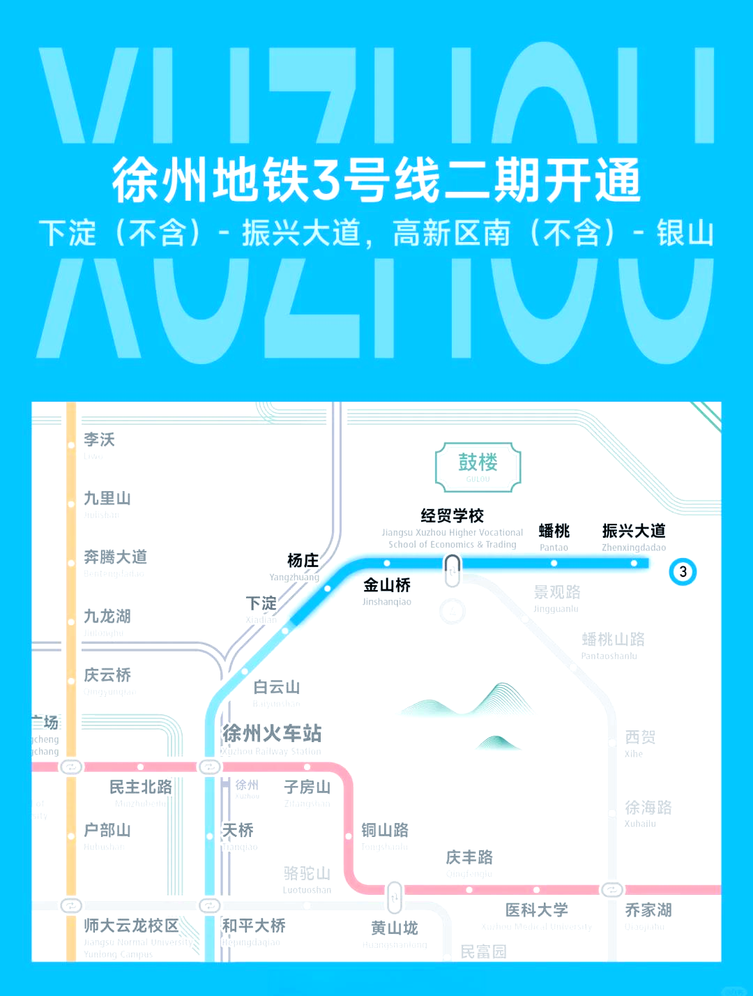 徐州地铁3号线线路图片