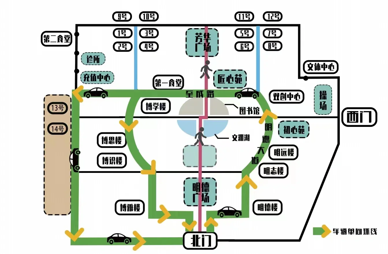 山东管理学院平面图图片