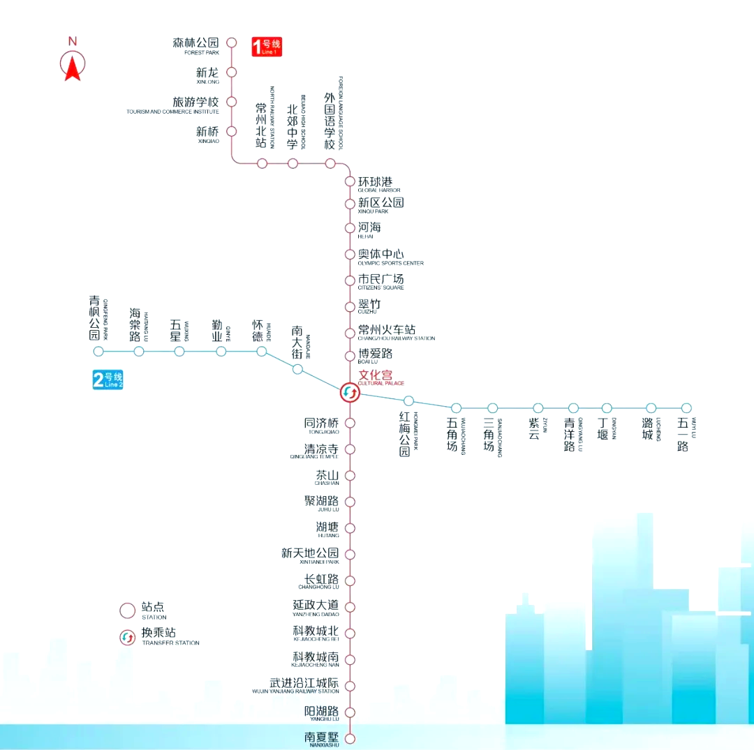 常州地铁线路图四号线图片