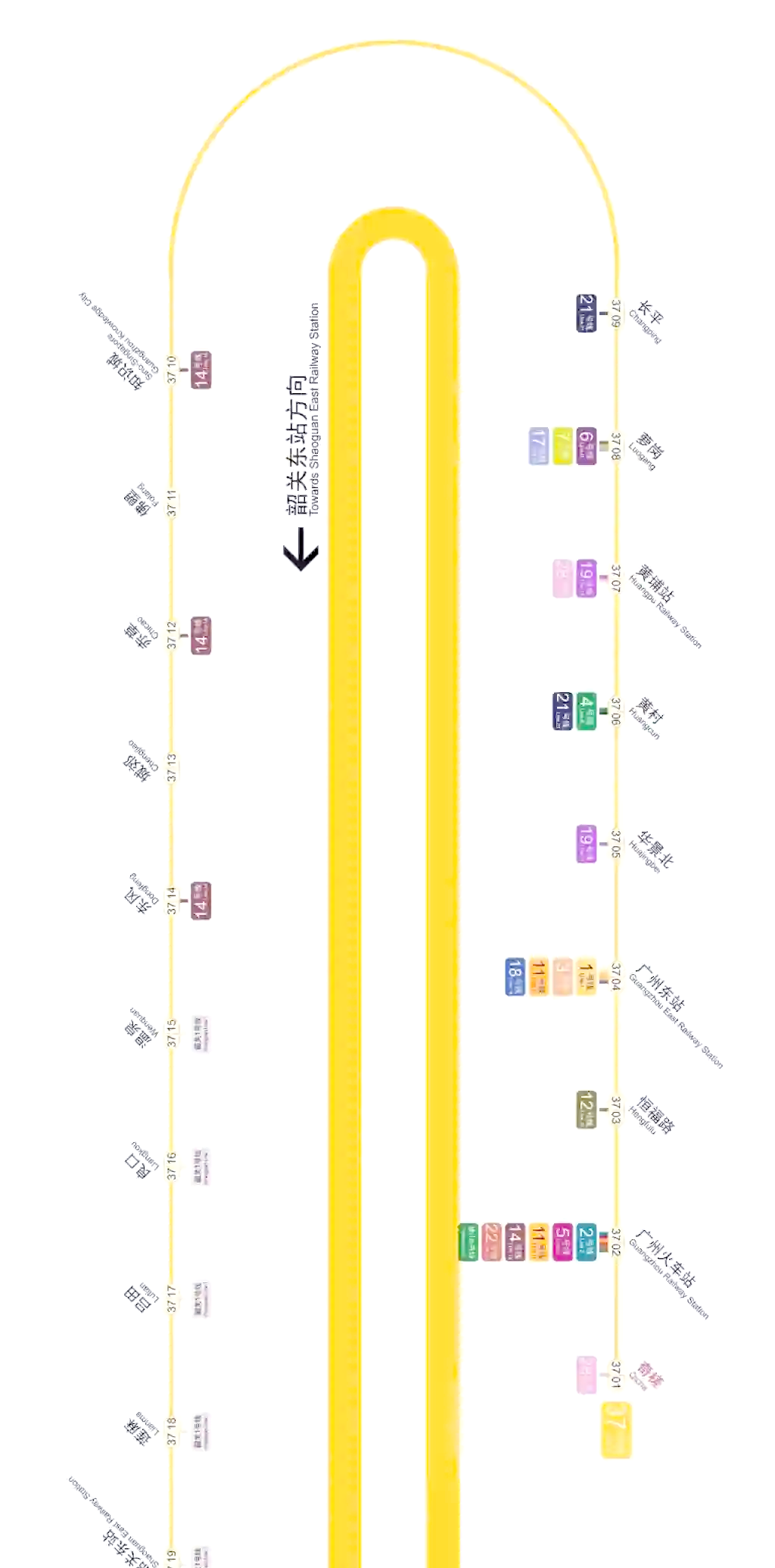 广州地铁37号线规划图图片