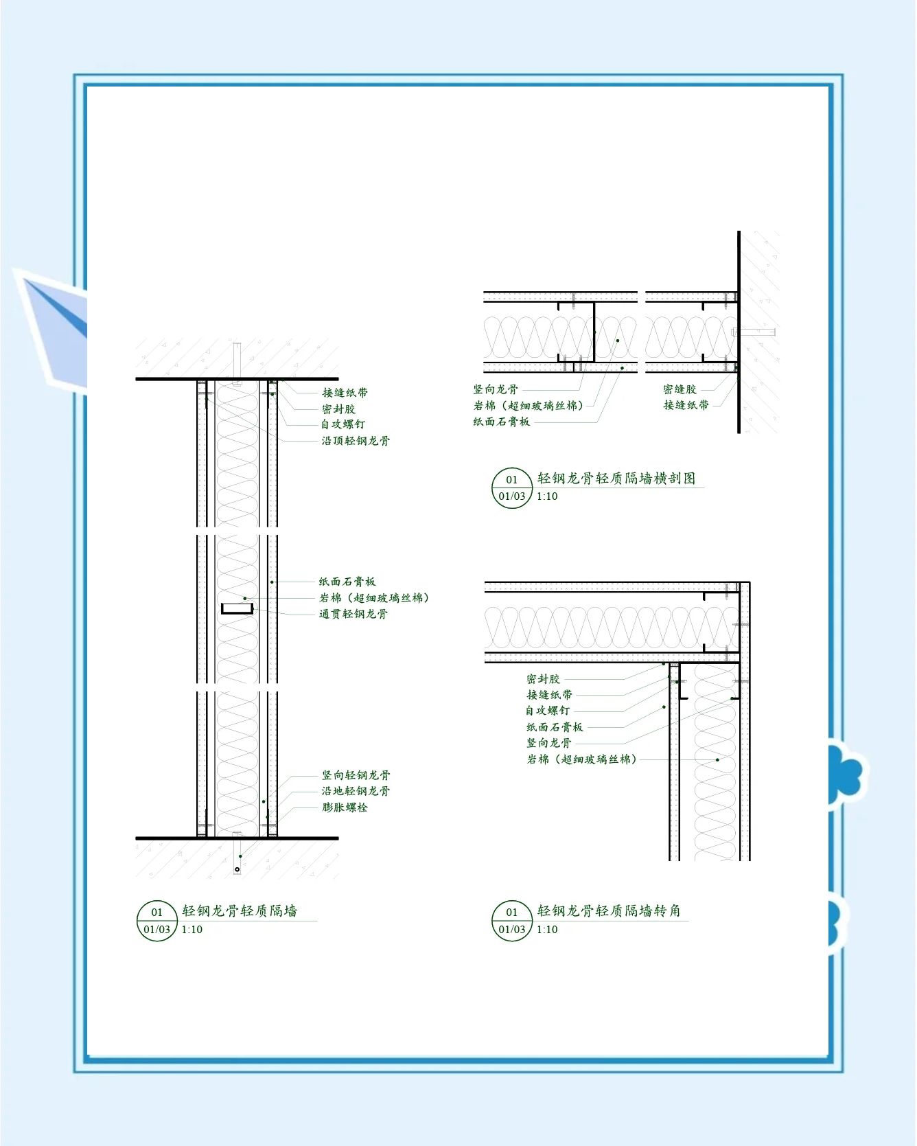 轻钢龙骨隔墙施工图解图片