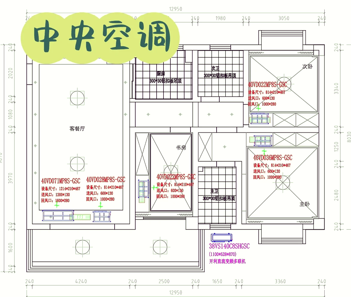 怎样看懂中央空调图纸图片