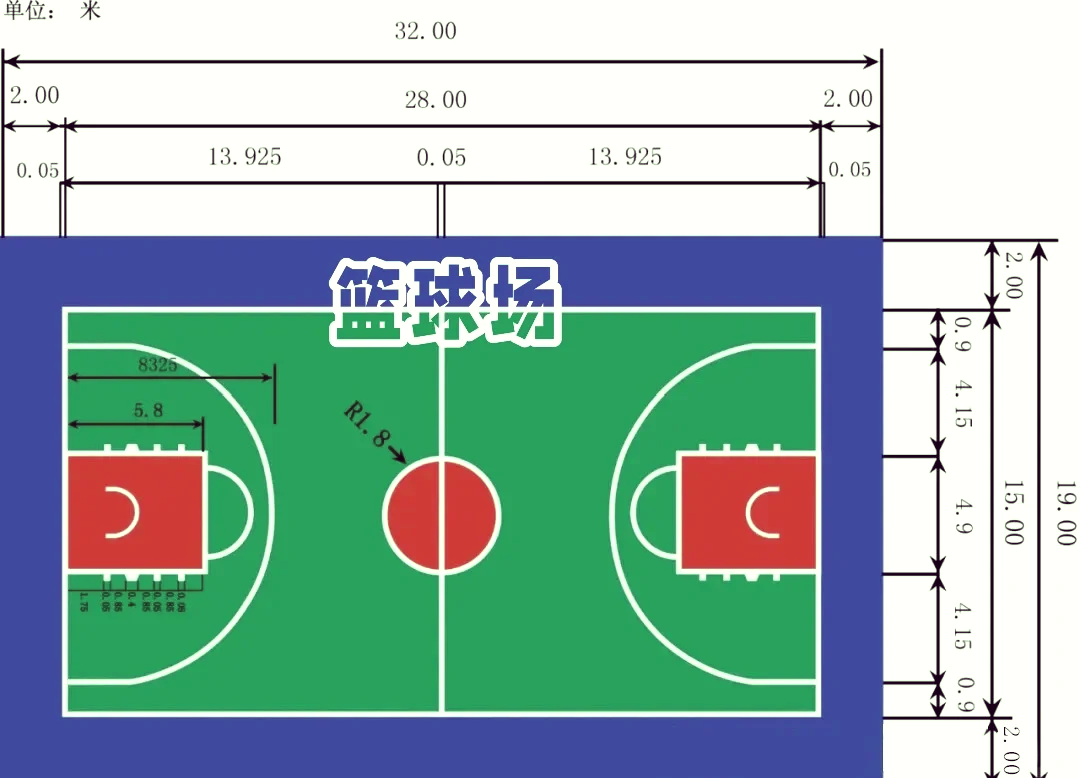 排球场地的示意图图片