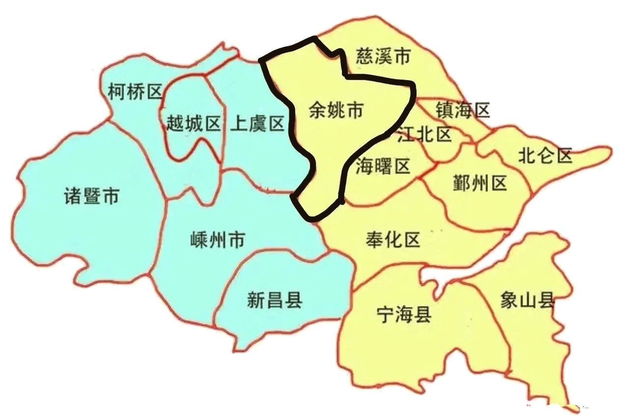 余姚街道区域划分图片