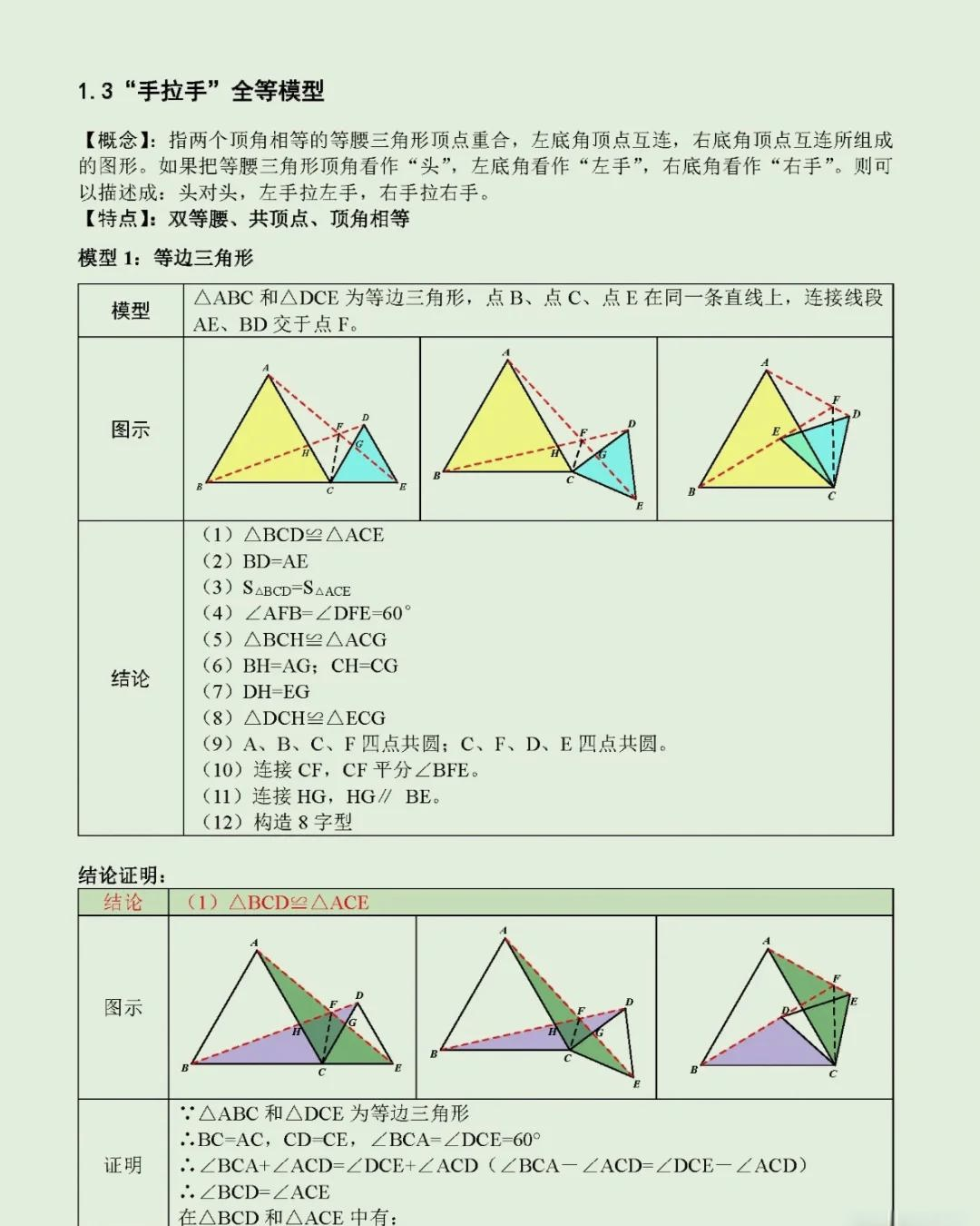 手拉手模型证明过程图片