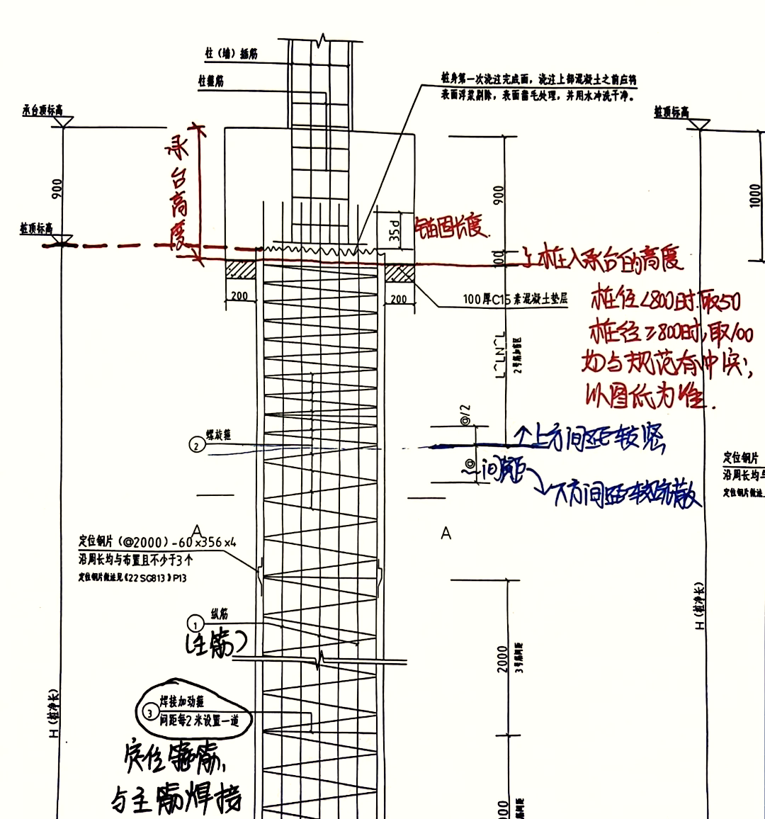 桩顶与承台连接图集图片