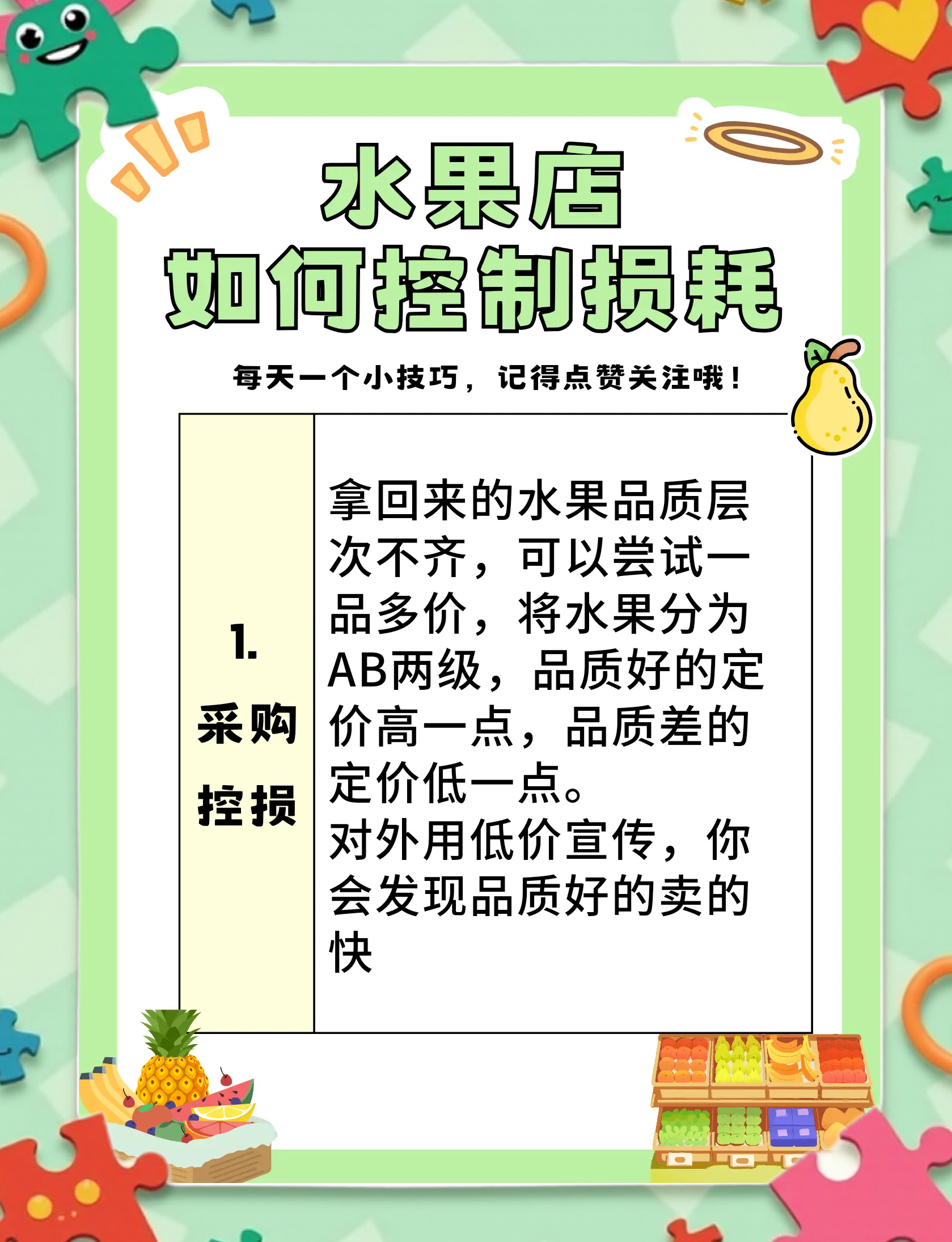 水果店的损耗问题真是让人头疼,一年到头辛辛苦苦却赚不到钱.