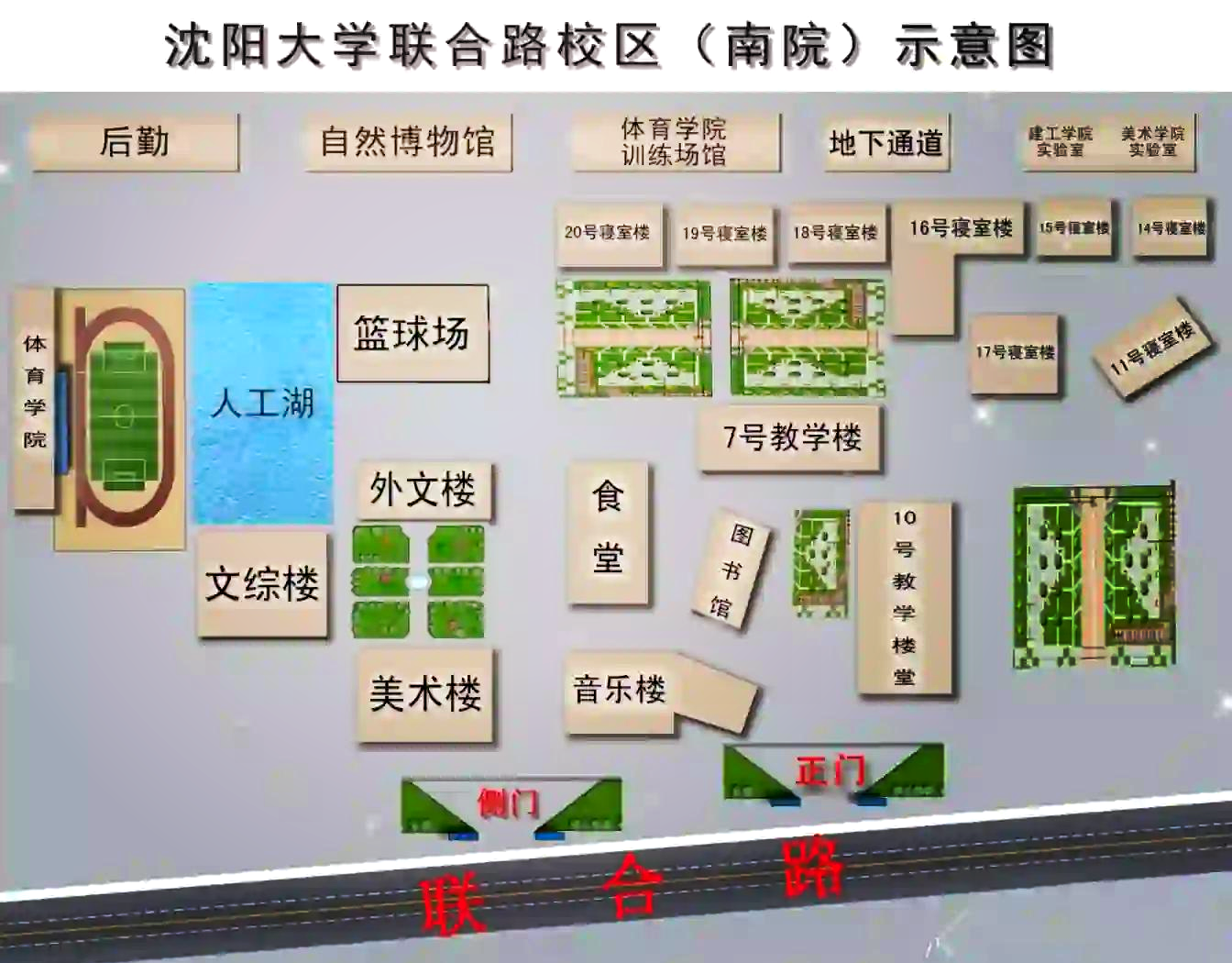 沈阳农业大学平面地图图片