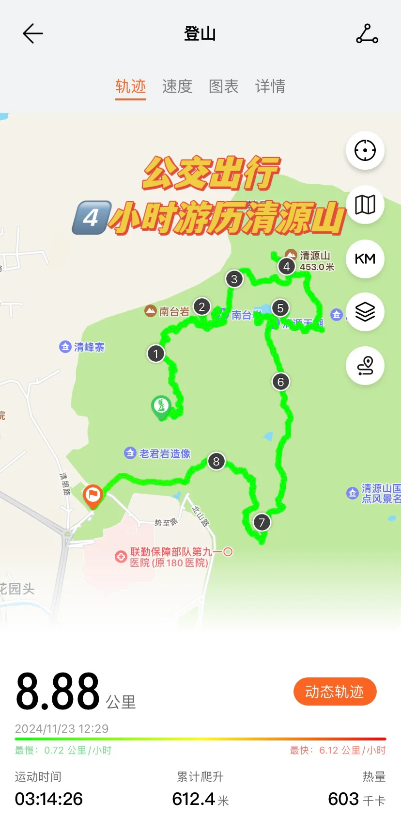 闽清台山公园的路线图图片