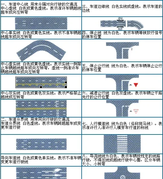 科目四所有标志大全图片