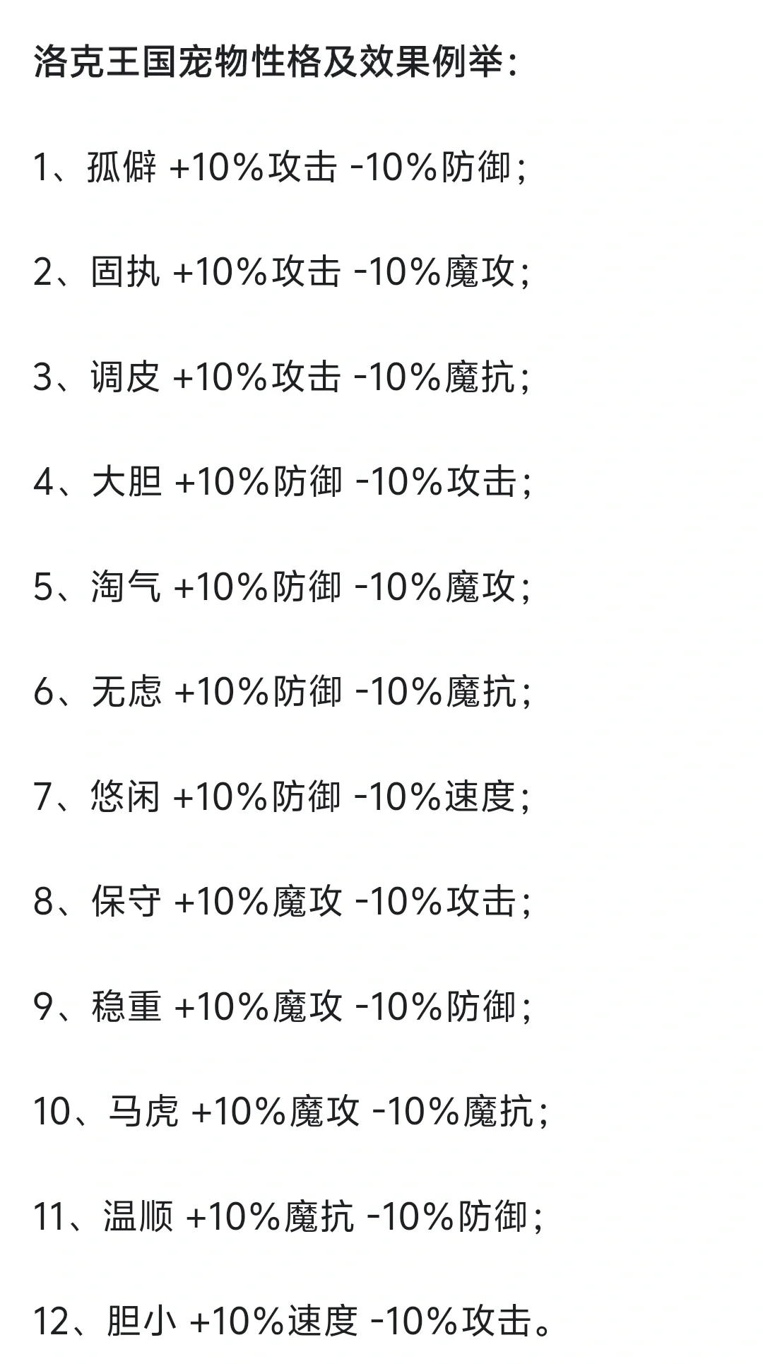 洛克王国陆逊伯言性格图片