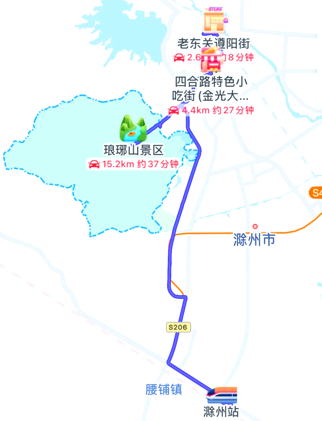 滁州市琅琊山地图图片