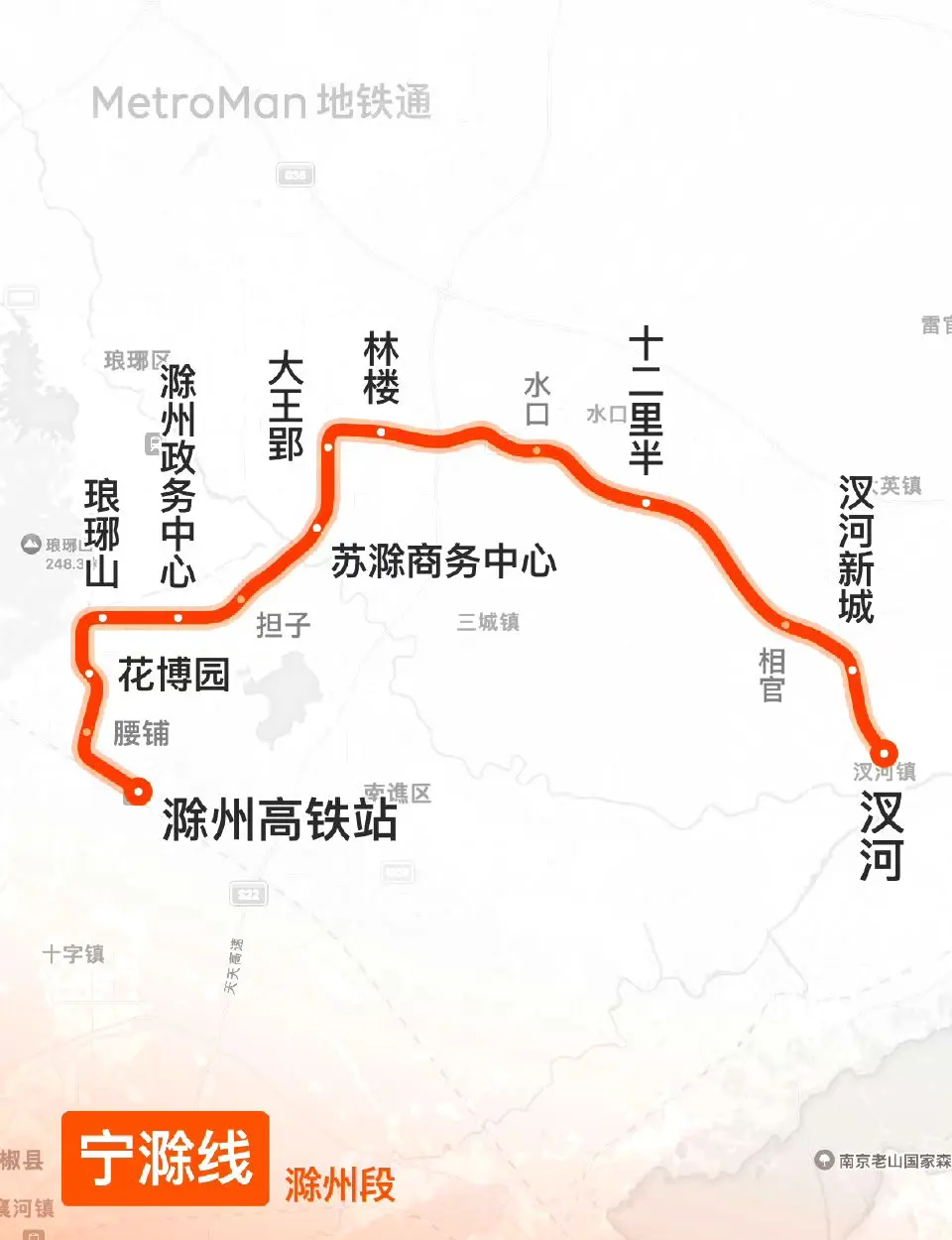 宁滁城际线路图图片