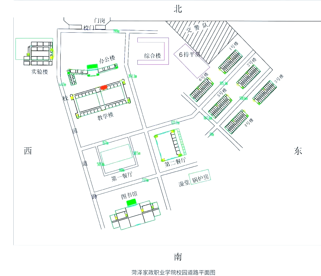 菏泽家政职业学院地图图片