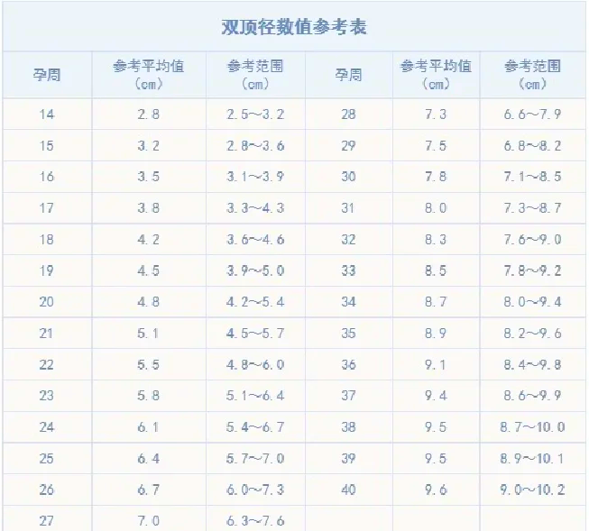 11周头臀长对照表图片