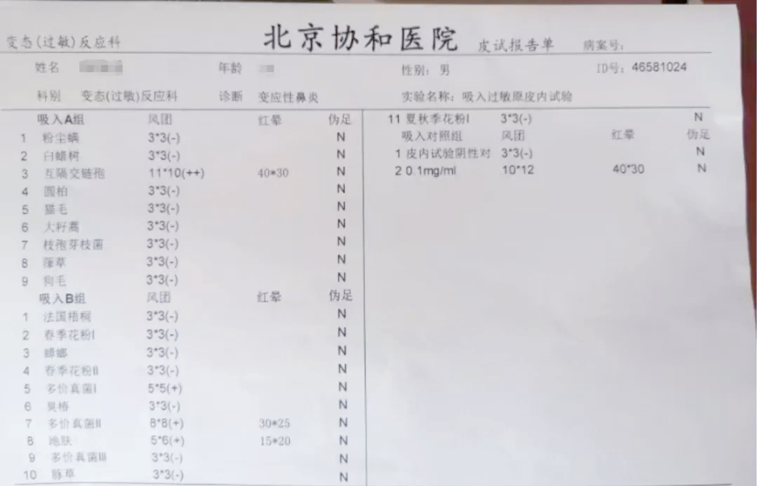 链格孢过敏图片