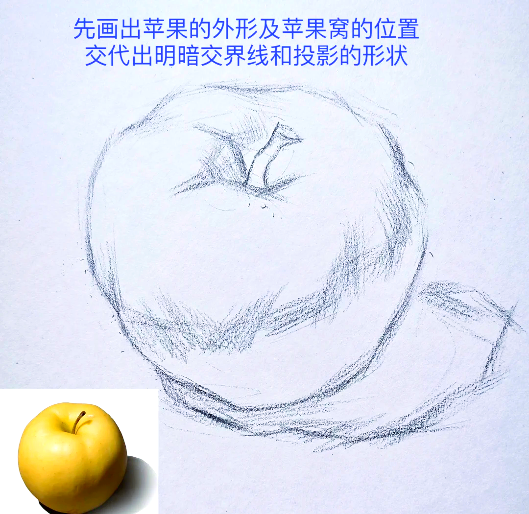 素描画法步骤图解图片