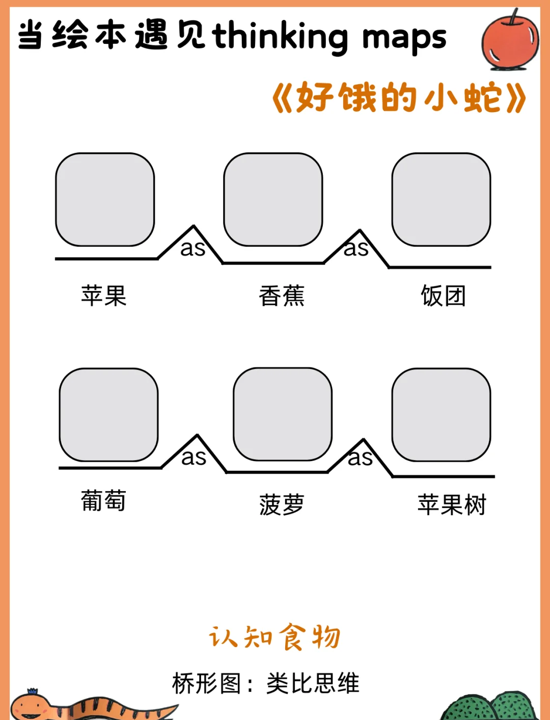 好饿的小蛇顺序图片