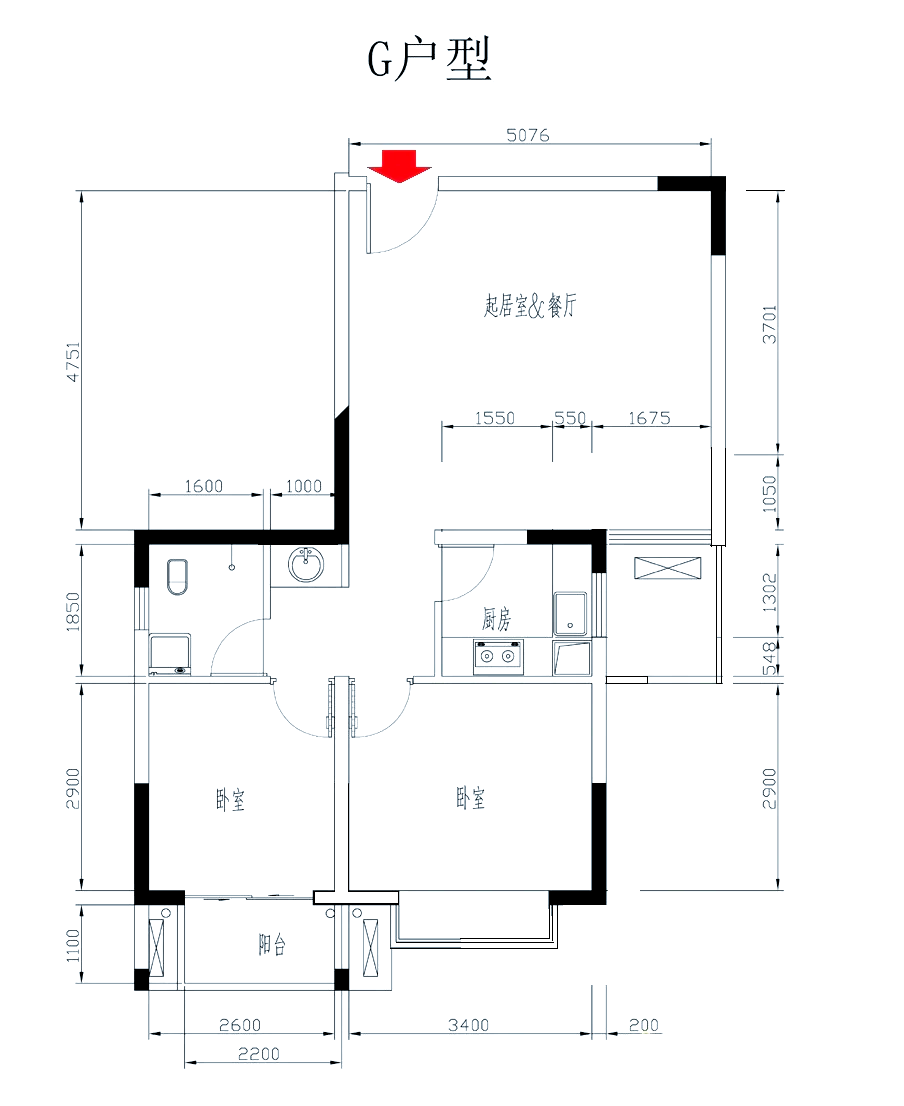 空港乐园公租房 房型图片