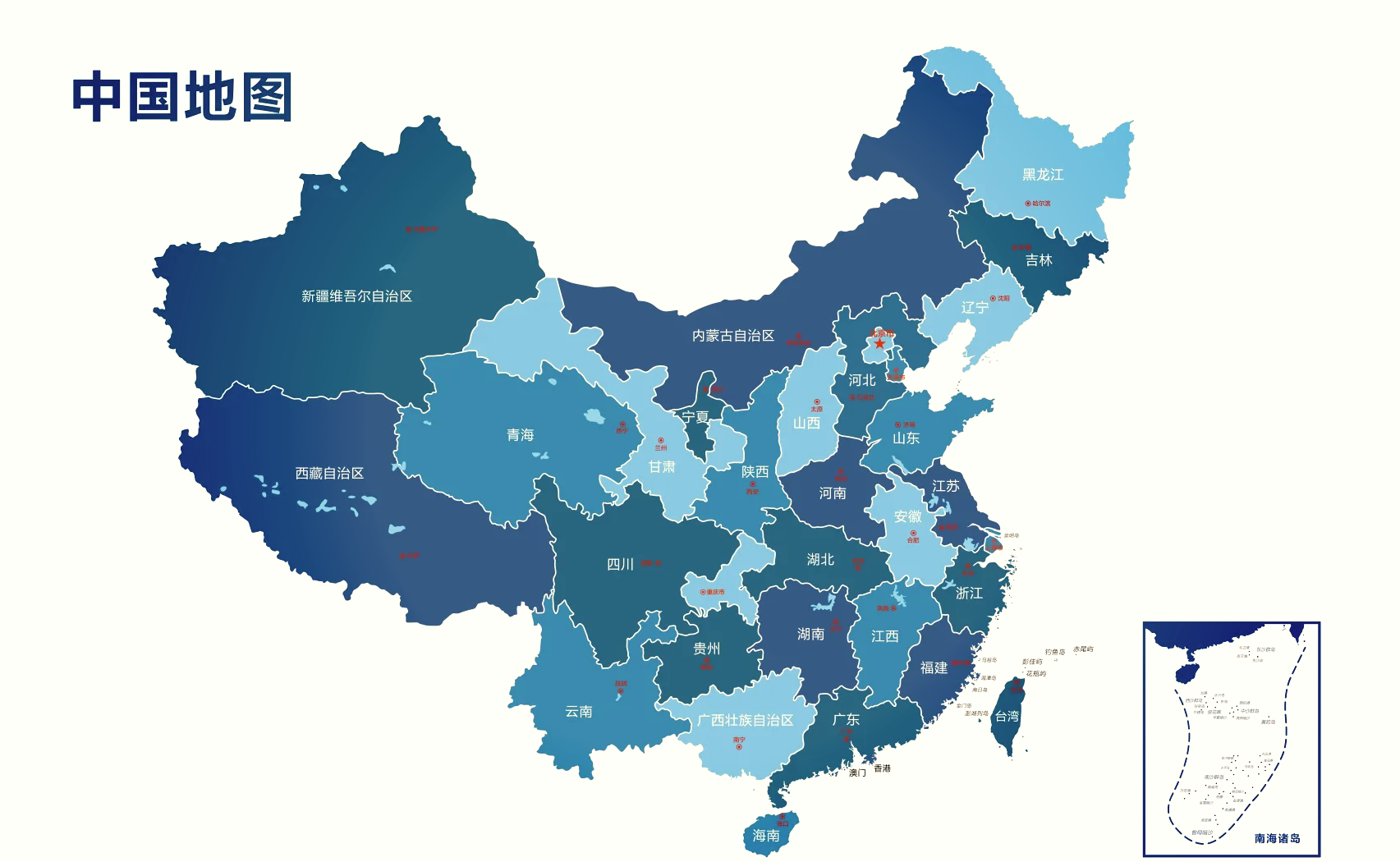 🗺️中国省级行政区高清地图全览