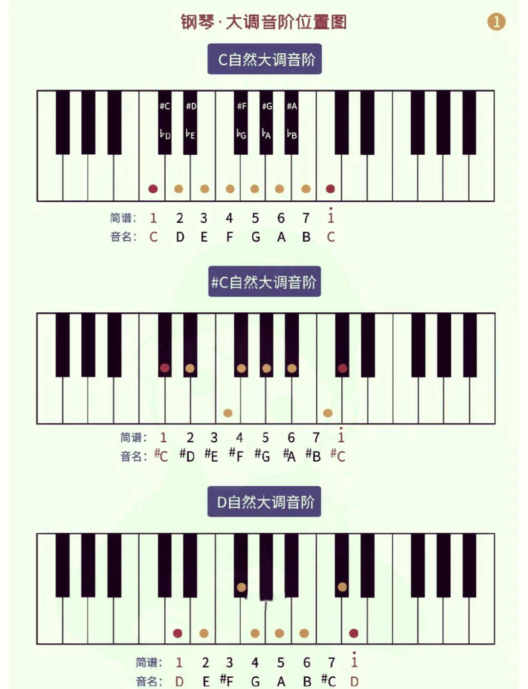 钢琴波音怎么弹图解图片