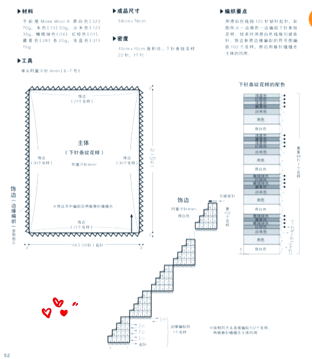 🧶阿富汗毯子编织教程🎉