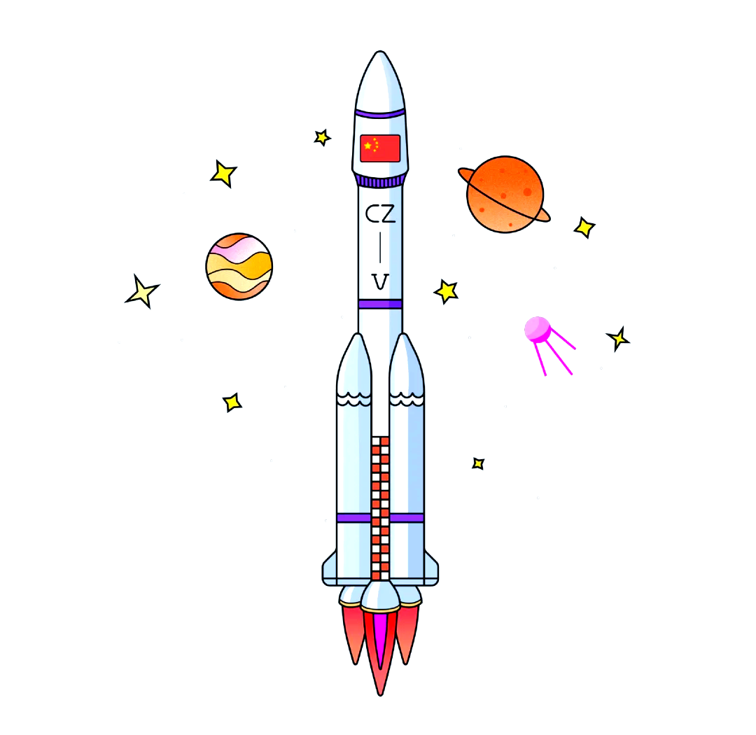 这里有一系列精美的航天宇宙飞船卡通画等你来挑选