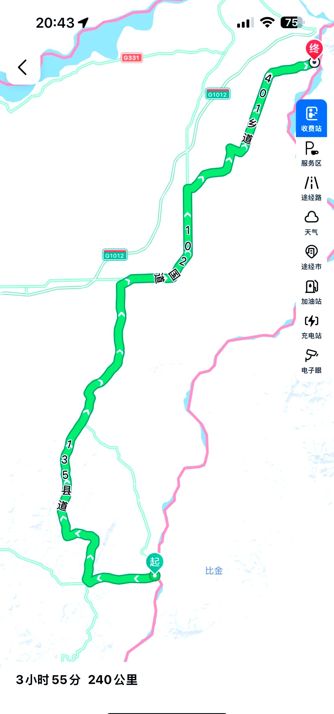 g331线详细路线图图片