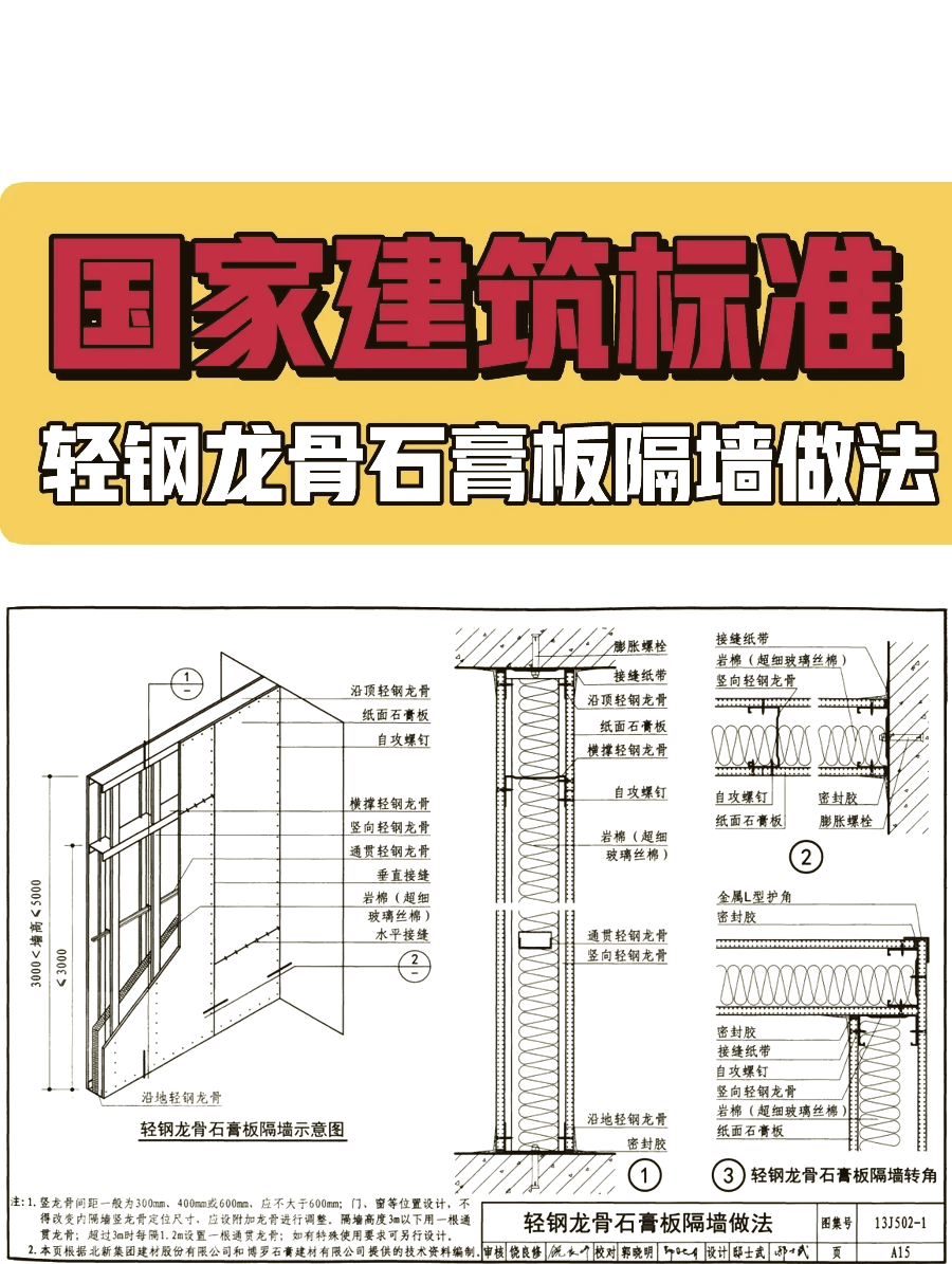 石膏复合板施工规范图片