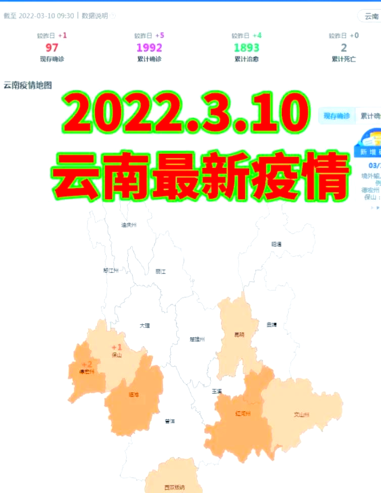 云南疫情分布图最新图片