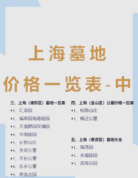 上海公墓价格飙升,0.6平米墓地34万!