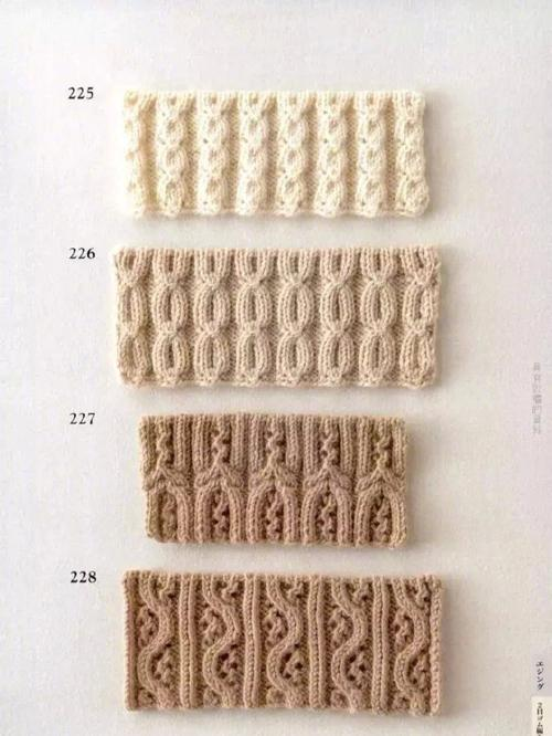 围巾的各种织法平针图片