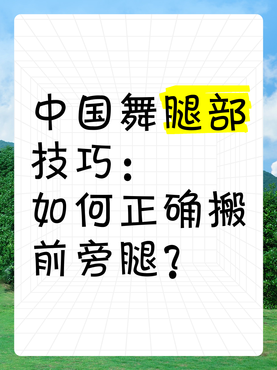 舞蹈搬正腿的方法图解图片