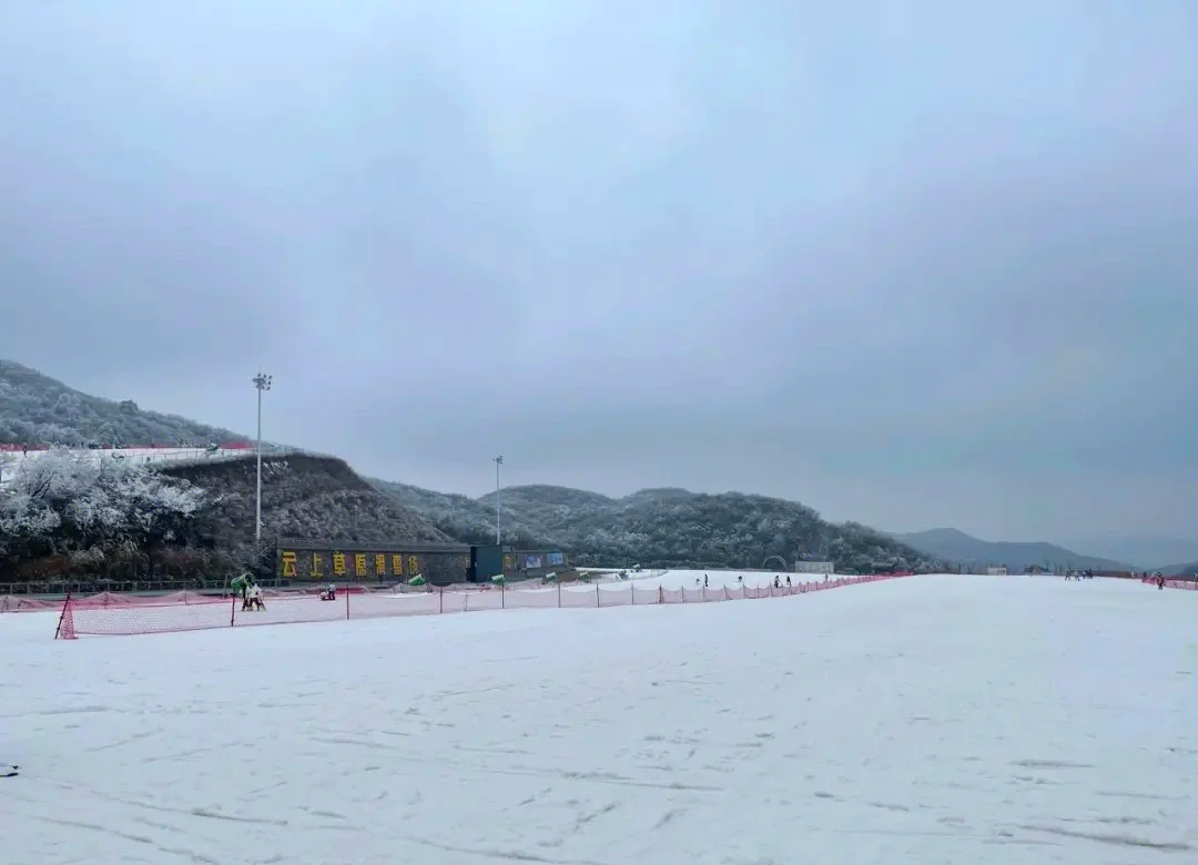 云上草原雪场图片