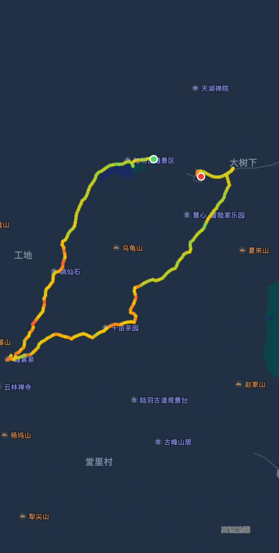 湖州陆羽古道线路图图片