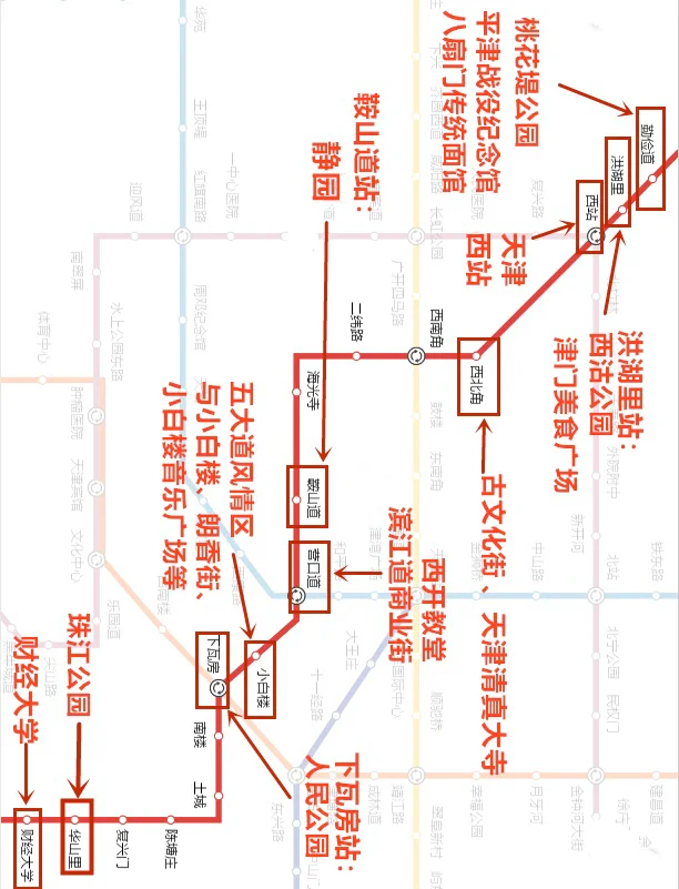 天津西站地铁路线图图片