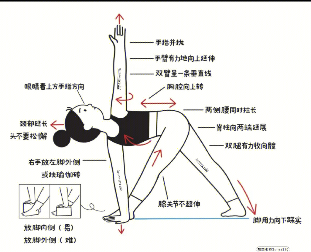 半三角扭转式瑜伽图片