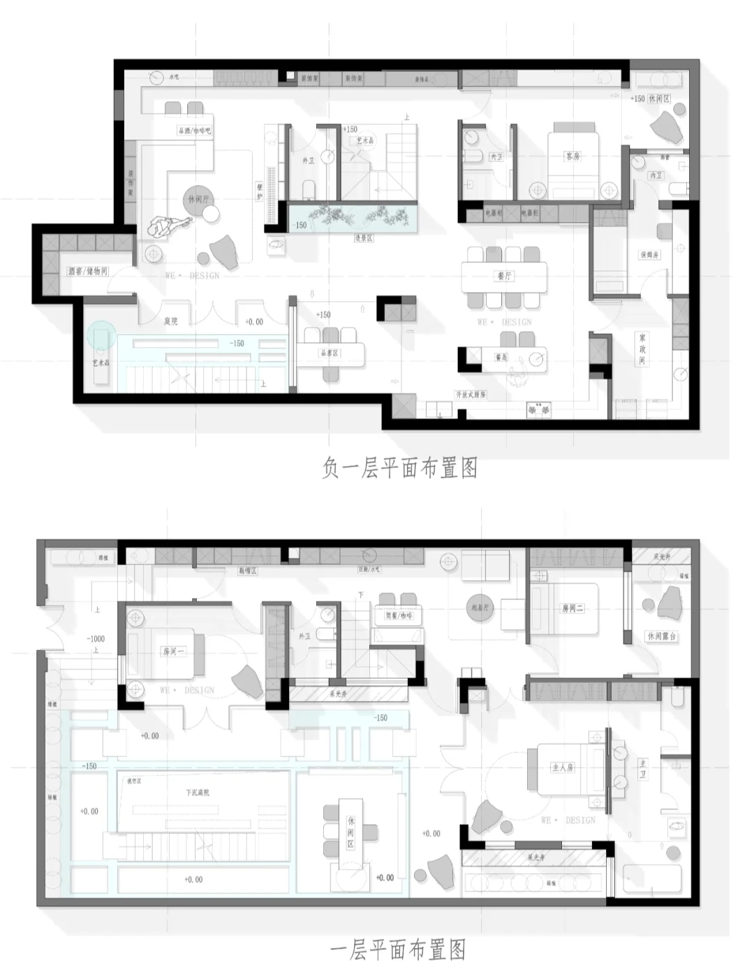 400平米别墅平面图图片