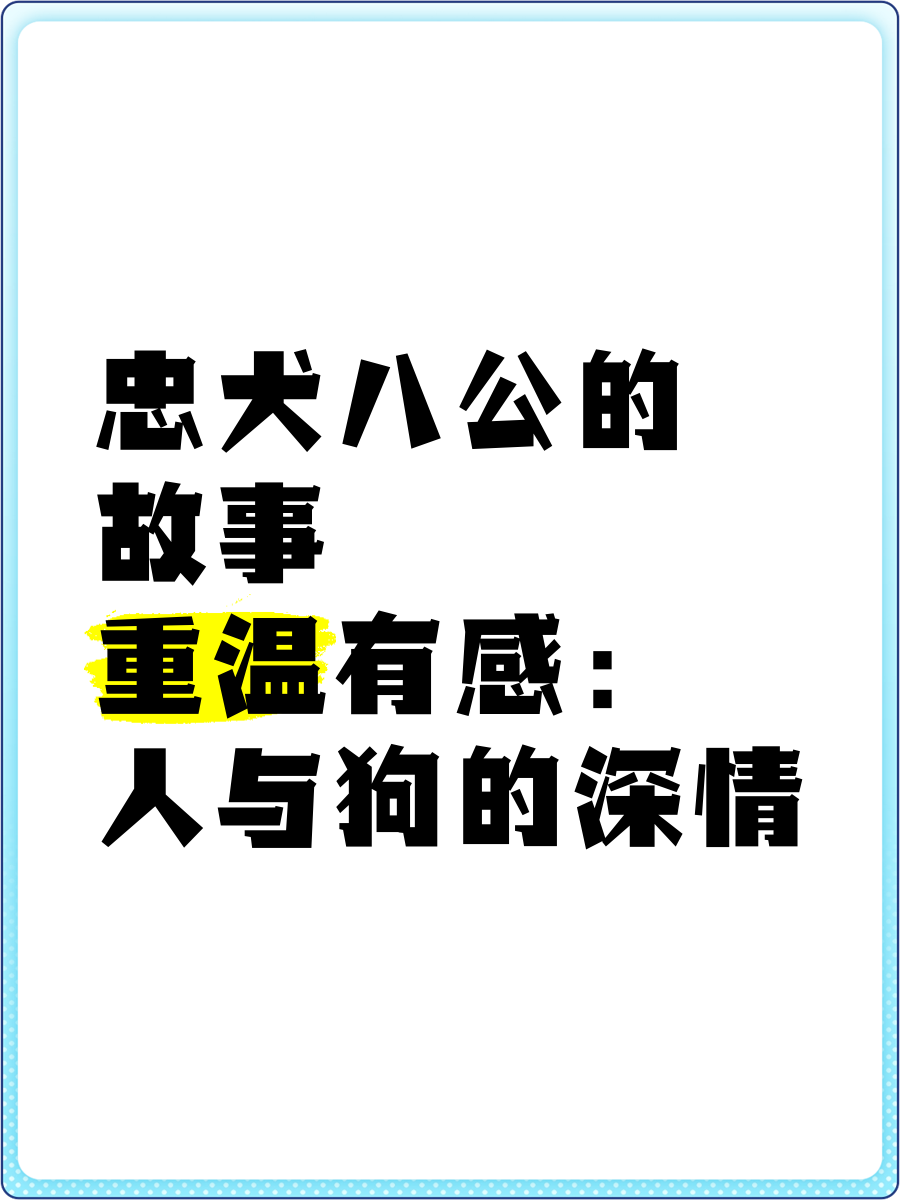 忠犬八公经典语录图片