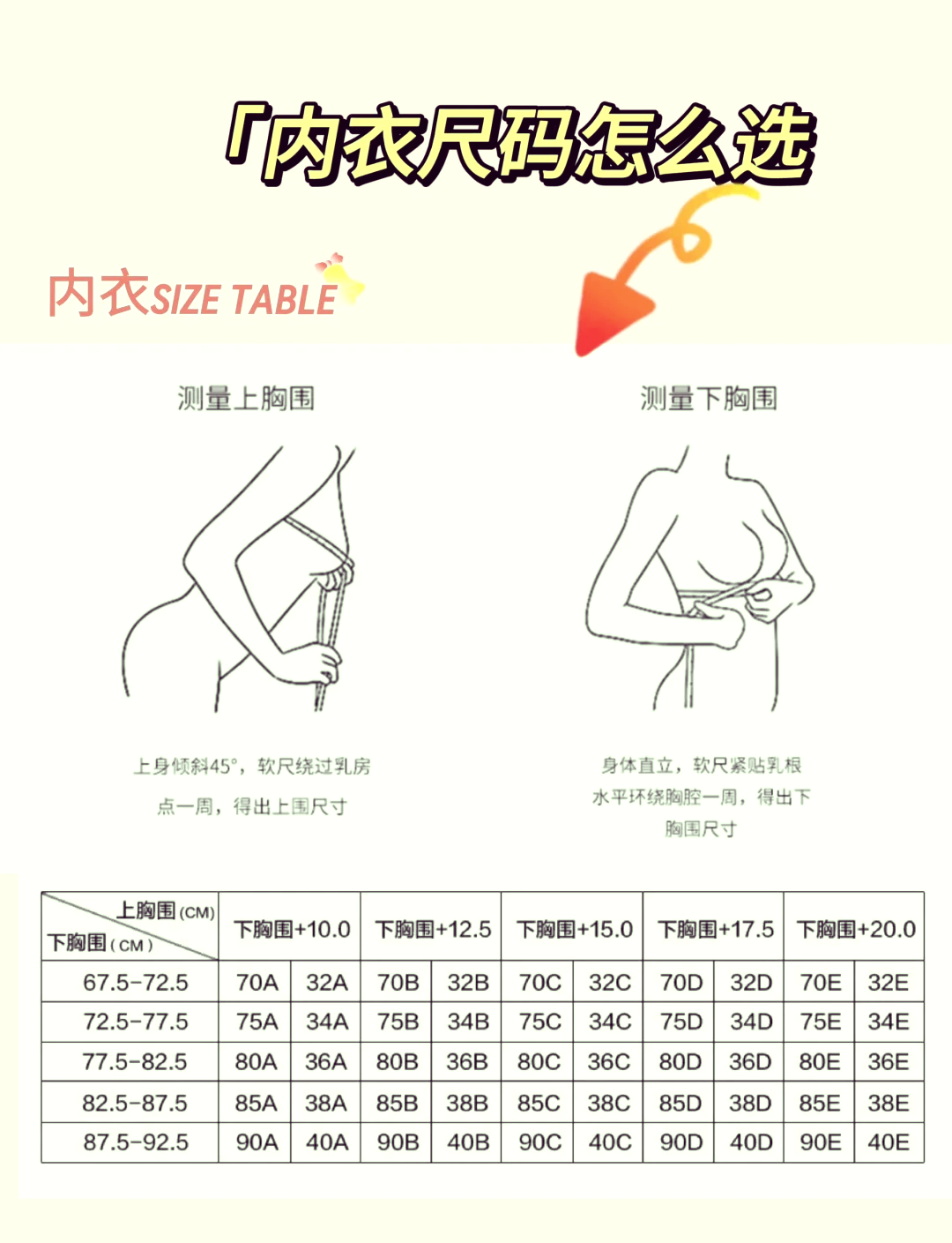 120斤内衣穿75还是80图片