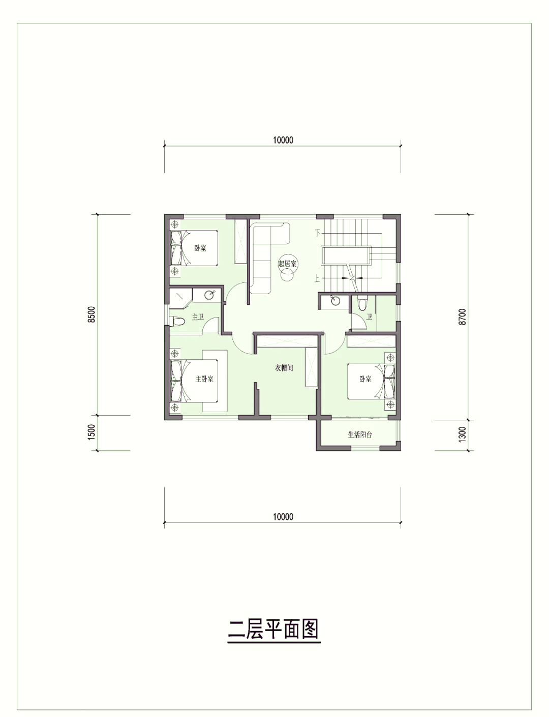 10米x20米自建房设计图图片