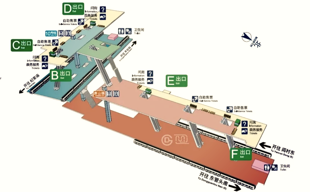 10号线换乘图片