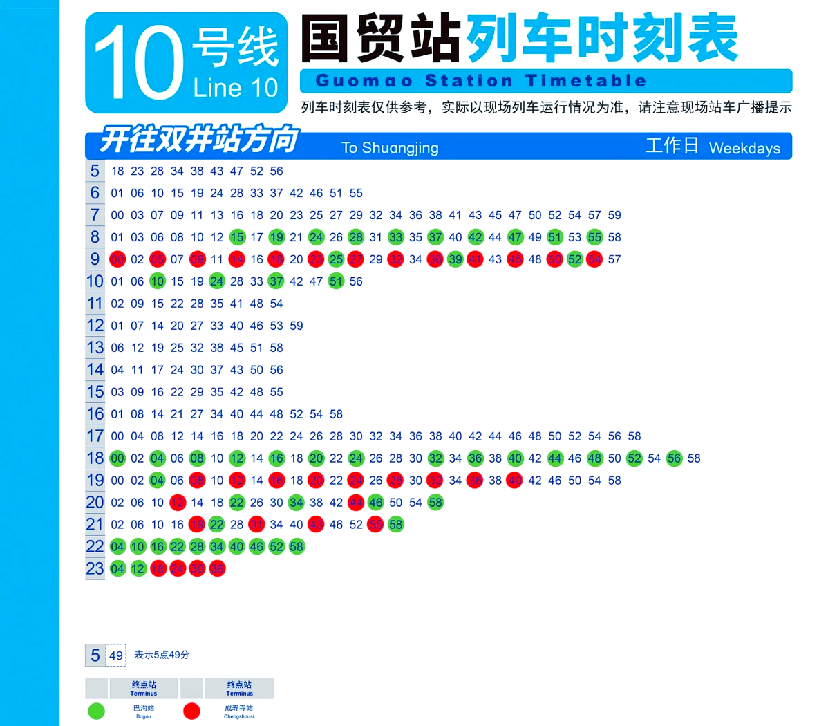 上海地铁10号线时刻表图片