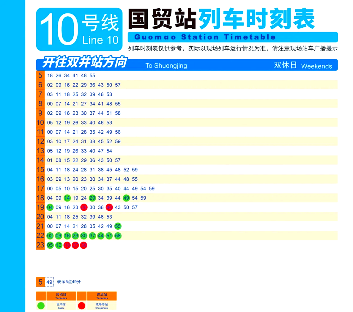 上海地铁10号线时刻表图片